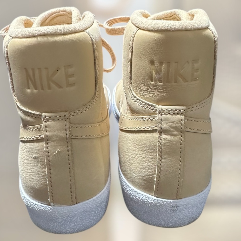 Women’s Nike Blazer Mid PRM MF Tan/White Size 9.5 - Picture 3 of 9
